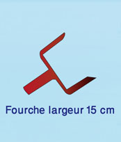 Fourche Largeur 15 cm